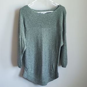 Olive Tunic Length Sweater